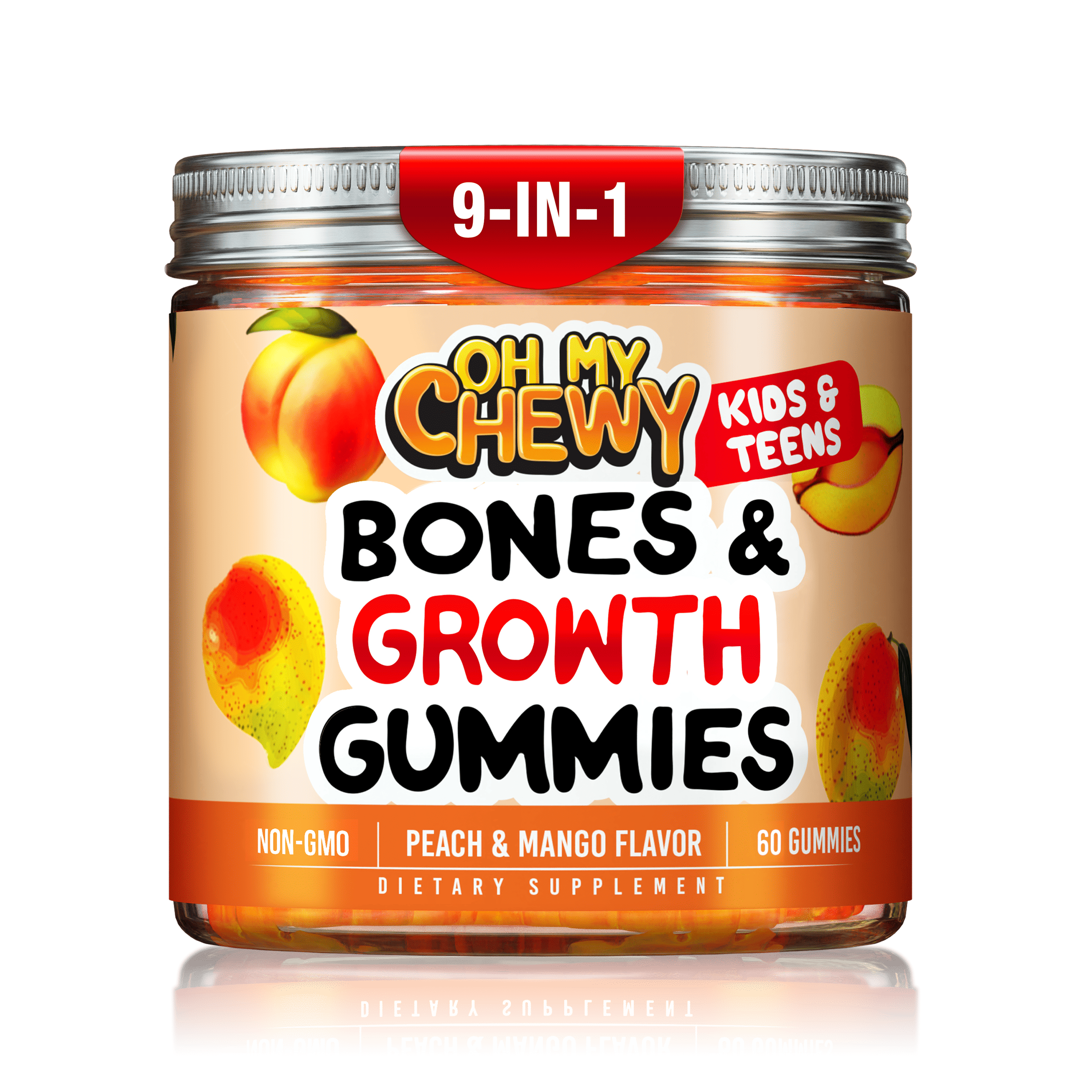 Bones and Growth Gummies Peach&Mango