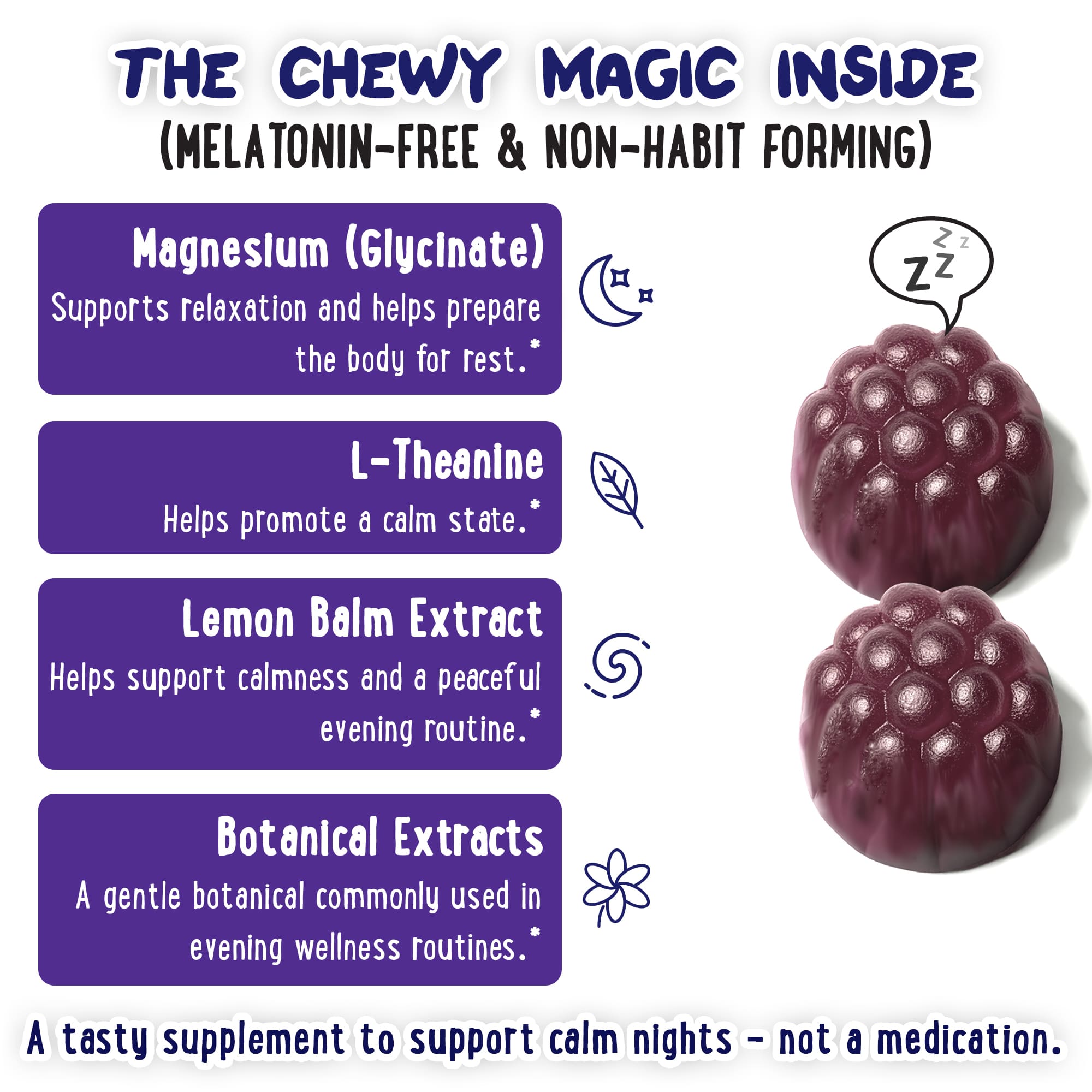 Oh My Chewy Double-Flavor Sleep Gummies