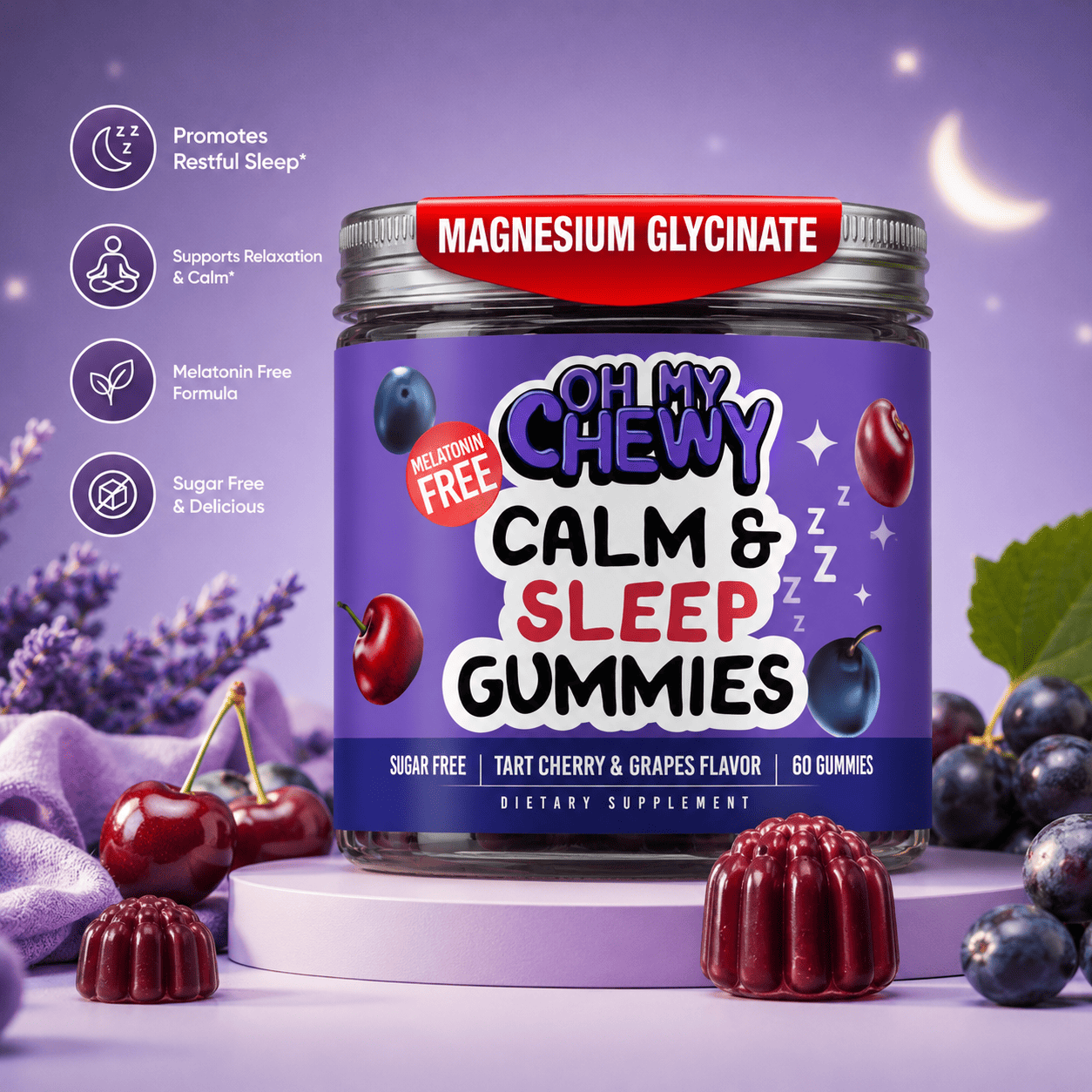 Oh My Chewy Calm and Sleep Gummies