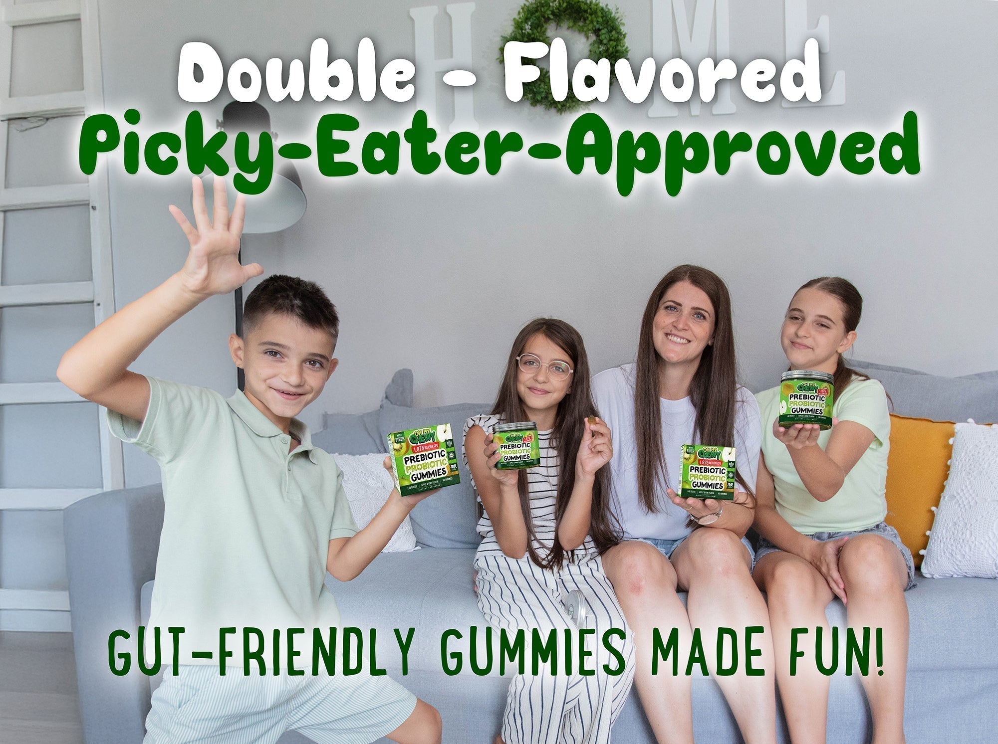 Probiotic & Prebiotic Gummies for Kids – Apple&Kiwi