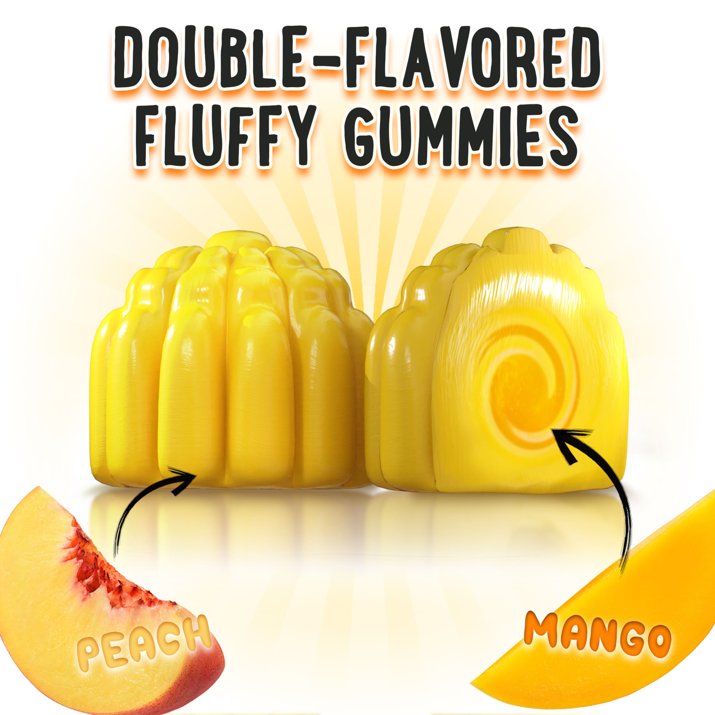 Bones and Growth Gummies Peach&Mango