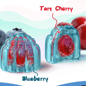 Double-Flavored, Center-Filled Gummies
