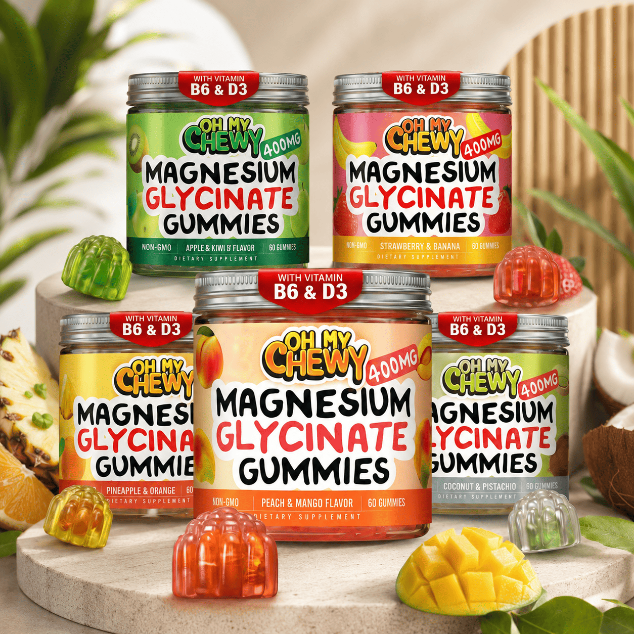 Oh My Chewy Magnesium Glycinate Gummies collection